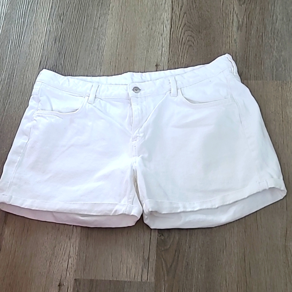 &denim Size 44(12) White Denim Women's Shorts